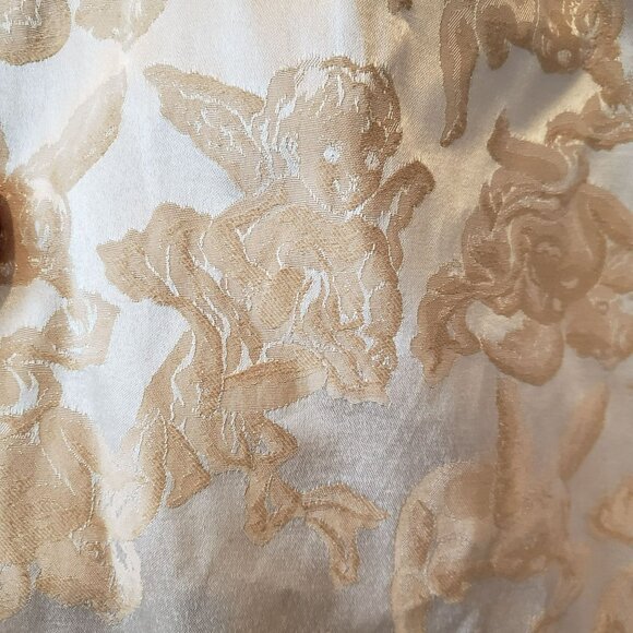 House of AAMA Mens Cherub Ogun Military Pants Tan Creme Jacquard Floral Print - Picture 11 of 15